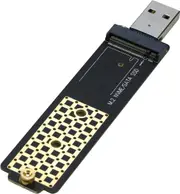 M.2 to USB Adapter, RIITOP Nvme to USB 3.1 Reader Card Compatible with Both Nvme (Pci-E) M Key SSD & (B+M Key SATA Based) NGFF SSD
