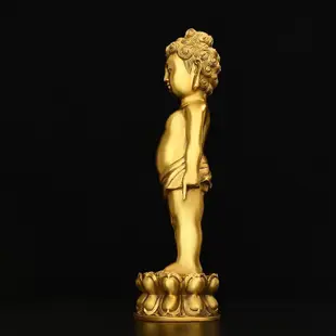 純銅佛像悉達多太子佛 浴佛 供奉擺件 寶寶佛 釋迦牟尼佛庭院鎮宅