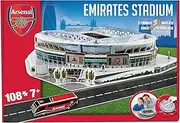 Megableu 3D Arsenal Emirates Stadium Puzzle, Foam, Jigsaw, Realistic, 108 Pieces, 1 Set, Age 7+