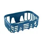 Shower Shelf Good Ventilation Wall-mounted Toilet Paper Rack Bath Tray Rectangle