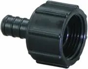VIEGA 50023 Pureflow Zero Lead Poly Alloy Pex Crimp Port Adapter with 3/8" x 1/2