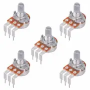 5 x 1K Logarithmic 16mm Right Angle Splined Potentiometer