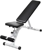 Fitness Workout Utility Bench with Adjustable Backrest, Sturdy Steel Construction, Padded Cushion, Ideal Weight Bench Press, Home Gym Set, Men's Workout Equipment