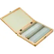 Barska 100 Pc of Prepared Science Microscope Glass Slides in Wooden Case AF11944
