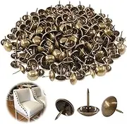 Keadic Antique Upholstery Tacks Furniture Nails Pins Assortment Kit for Upholstered Furniture Cork Board or DIY Projects - Bronze