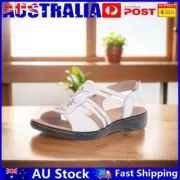 Hollow Out Flat Sandals Open Toe Casual Summer Beach Sandals Non-Slip for Women