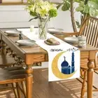 Dining Table Decoration Table Mat Moon Star Mosque Pattern Tablecloth Banquet