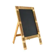 Maine & Crawford Ilori 85x50cm Message Chalk Board w/ Rattan Frame Decor Natural