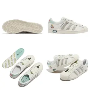 【adidas 愛迪達】休閒鞋 Superstar 男女鞋 白 綠 灰 小飛象 迪士尼 貝殼頭 聯名款 Dumbo 愛迪達(IE5880)