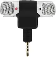 Microphone,Richer-R Mini Stereo Microphone Mic with 3.5mm Gold-Plating Plug Jack for Andriod Phones Recordings