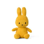 Miffy Plush Sitting Corduroy Teddy In Yellow - Soft & Cuddly