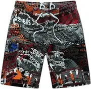 Beach Shorts for Men Swimwear Board Shorts Swimming Trunks with Mesh Liner Mens Bathing Suits Quick Dry Surf Bermuda