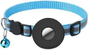 Adjustable Cat Collar Reflective Small Pet Cat Collar Strap for Apple Air Tag...