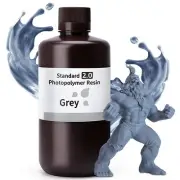 ELEGOO 3D Printer Resin 405nm UV Curing Standard Photopolymer Resin 2.0 Grey 1kg
