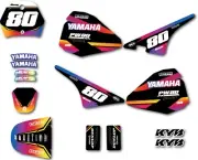 Inject Style full custom graphics kit fits Yamaha pw pee wee 80 decals stickers