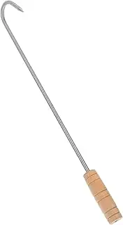Hook Metal Meat Hooks Stainless Steel Meat Hooks Metal Meat Puller Meat Hooks with Wood Handle Meat Puller with Wooden Handle Wooden Handle Meat Puller Meat Puller for Meat