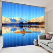 3D Sky lake 647 Blockout Photo Curtain Printing Curtains Drapes Fabric Window AU