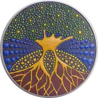 在飛比找Yahoo!奇摩拍賣優惠-帛琉 紀念幣 2020 生命之樹 點陣藝術 3oz精鑄紀念銀