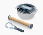 Blue Baking Bowls, Rolling Pin & Whisk Set | Joseph Joseph AU