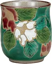 Ino Shoho K8-625 Kutani Ware Tea Cup Green Mountain Tea Flower