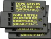 TOPS Survival Whistle 5-Pack Hardened Heavy-Duty Synthetic Produces Loud Blast