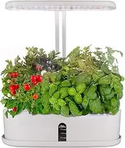 Hydroponics Growing System,10 Pods Indoor Garden Hydroponics Grow Kit with Adjustable Height Light,Smart Timer Plant Germination Kit for Home, Kitchen, Gardening, Women