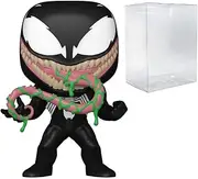 POP Marvel: Venom with Ooze (Glow-in-The-Dark) Limited Edition Funko Vinyl Figure (Bundled with Compatible Box Protector Case), Multicolored, 3.75 inches