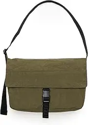 [BAGGU] Nylon Messenger Bag, Seaweed