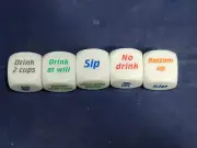 5 Dice, - Drinking Game With Dice, 5 Games For Friends