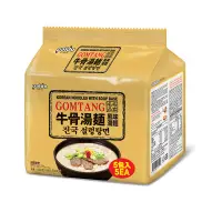 在飛比找PChome24h購物優惠-Paldo 韓國牛骨湯麵 (102g * 5入)