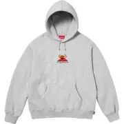 Supreme x Toy Machine Hooded Sweatshirt Grey Size Small FREE GROUND SHIPPING!!