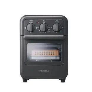 recolte日本麗克特 Air Oven Toaster 氣炸烤箱 RFT-1 磨砂灰