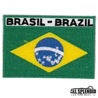 在飛比找Yahoo!奇摩拍賣優惠-巴西 Brasil 滿繡 燙貼片 國旗 補丁貼布 布藝 貼布