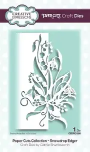 Creative Expressions Paper Cuts Edger Craft Dies-Snowdrop