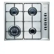 Emilia 60cm Stainless Steel Gas Cooktop with Wok Burner NG/LPG Model SEC64GWI