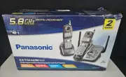 Panasonic KX-TG5432M Gray 5.8 GHz Cordless Phone with Answer Machine BRAND NEW !