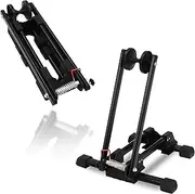Foldable Bike Stand for 20”-29” Mountain & Road Bicycles - Indoor/Outdoor Garage Storage Rack - Bicycle Parking Stand for 1 Bike