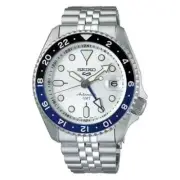 Seiko Men's 5 Sports GMT Automatic White Dial Watch SSK033
