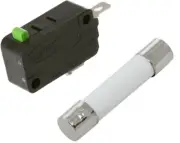 5303319559 Compatible Micro Switch+ fuse for Replacement in Electrolux