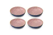 4PK Mikasa Arched Pattern Ceramic Bowl Salad Serving Round Dinnerware 21cm Blue