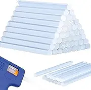 100PCS Mini Hot Glue Sticks - Mini Glue Gun Sticks, 7.87" Long x 0.27" Diameter, Clear Hot Glue Sticks Small for Fabric,Wood,Paper,Metal,Plastic