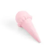 All Day Chicken Rubber Ice Cream Cone Dog Toy Pink