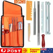 10PCS Chain Sharpener Saw Files Tool Chainsaw Sharpening Filing Kit FOR Stihl