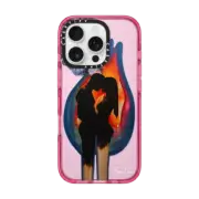 iPhone 16 Pro Impact Case MagSafe Compatible TWIN FLAME IPHONE CASE BY SUE TSAI