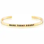 MANTRABAND MAKE TODAY COUNT 把握今天 金/玫瑰金手環