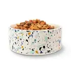 Jonathan Adler Now House Terrazzo Ceramic Dishwasher Safe Pet Bowl LARGE NEW