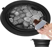 Face Bowl for Ice, Silicone Face Ice Bath Bowl with Built-in Icetrays, Foldable Wash Basin, for Facial Roller Skin Care Spa Kitchen Home