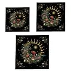 Mysterious Pattern Tablecloth Tarot Square Tablecloth for Witchcrafts Practices