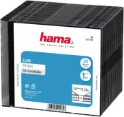 Slim CD Box, Pack of 20, Black, Value Pack