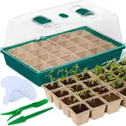 Seed Starter Tray Durable Seed Starting Tray with Humidity Dome and 48 Peat Pots